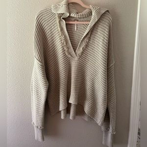 super cute beige free people sweater